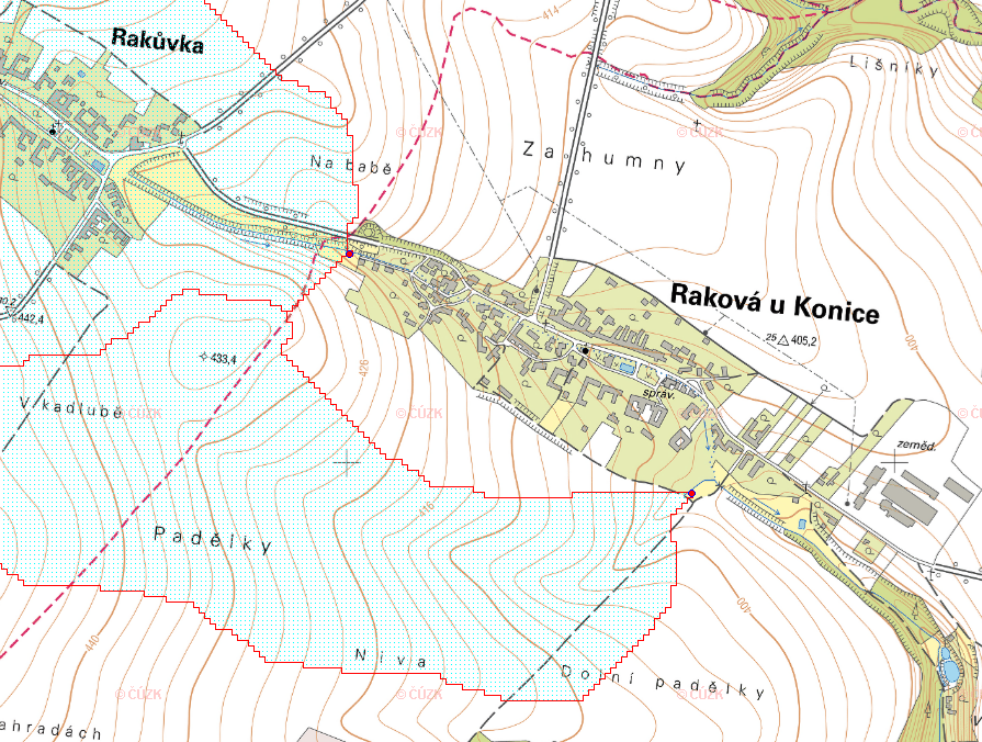 Zhodnocení vzniku přívalových povodní na území obce Raková u Konice